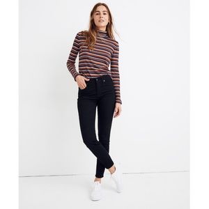 Madewell Tall 9” Skinny Jeans in Black Frost